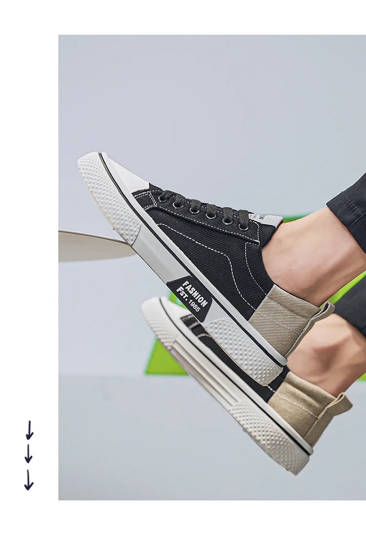 Classic Men's Breathable Canvas Skate Shoes ATHLEXES