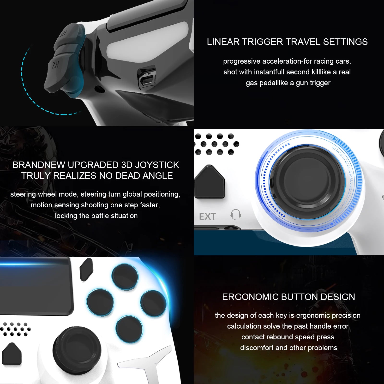 GAMINJA Bluetooth Game Controller with Touchpad ATHLEXES