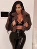 Velvet Luxe Faux Fur Cardigan Jacket ATHLEXES