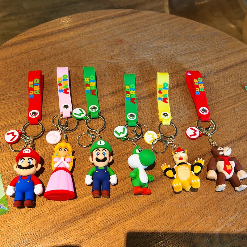 Super Mario Adventure Keychain Set: PVC Collectibles ATHLEXES