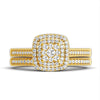 Romantic 925 Silver Bridal Double Rings Set ATHLEXES