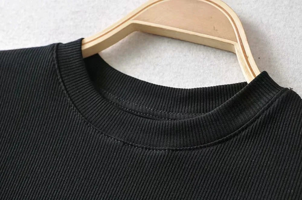 Summer Sexy O-neck Crop Top for Women ATHLEXES