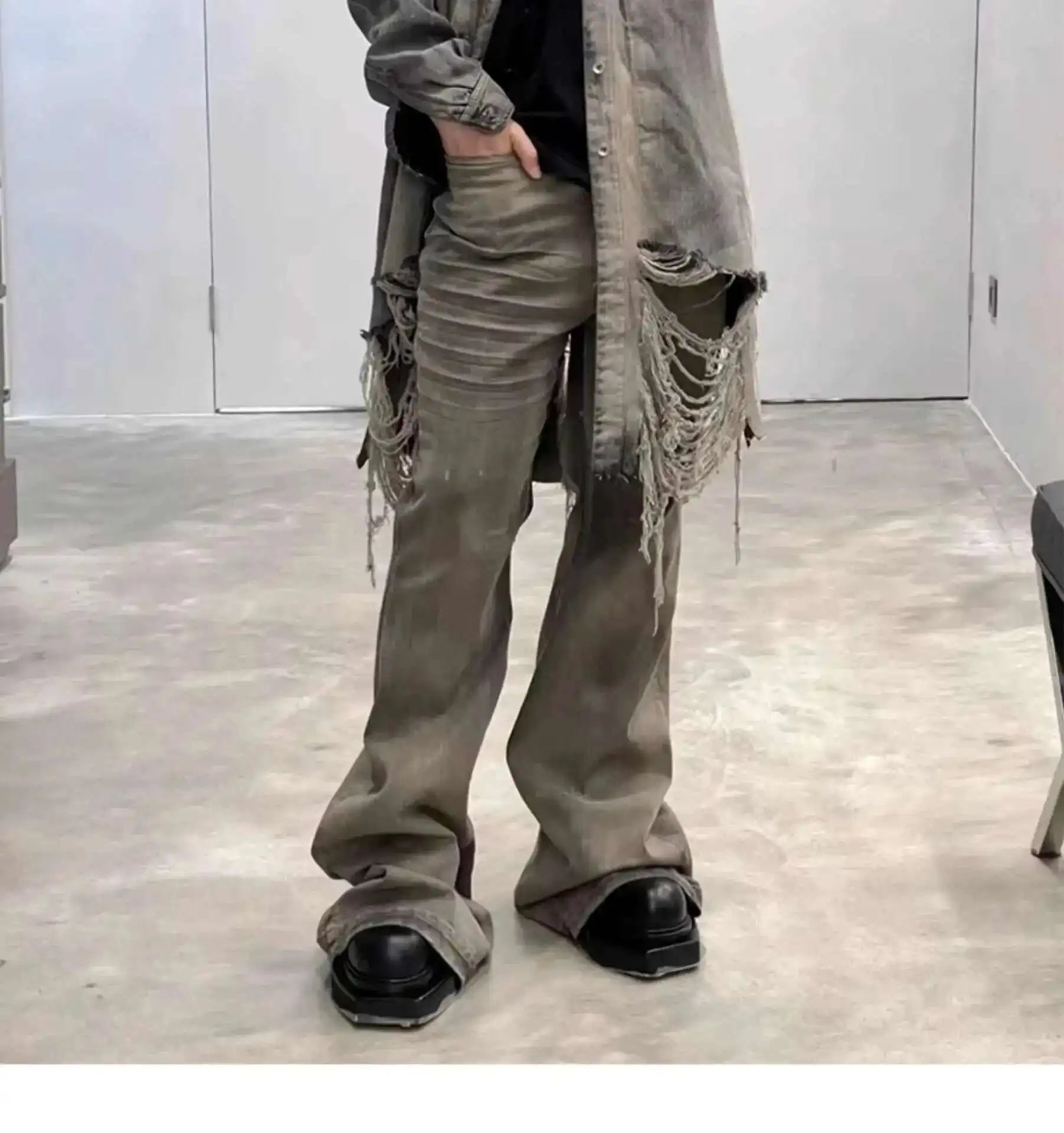 Vintage Style Wide Leg Men's Jeans ATHLEXES