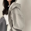 Chic Korean Fleece Lined Hoodie Jacket ATHLEXES