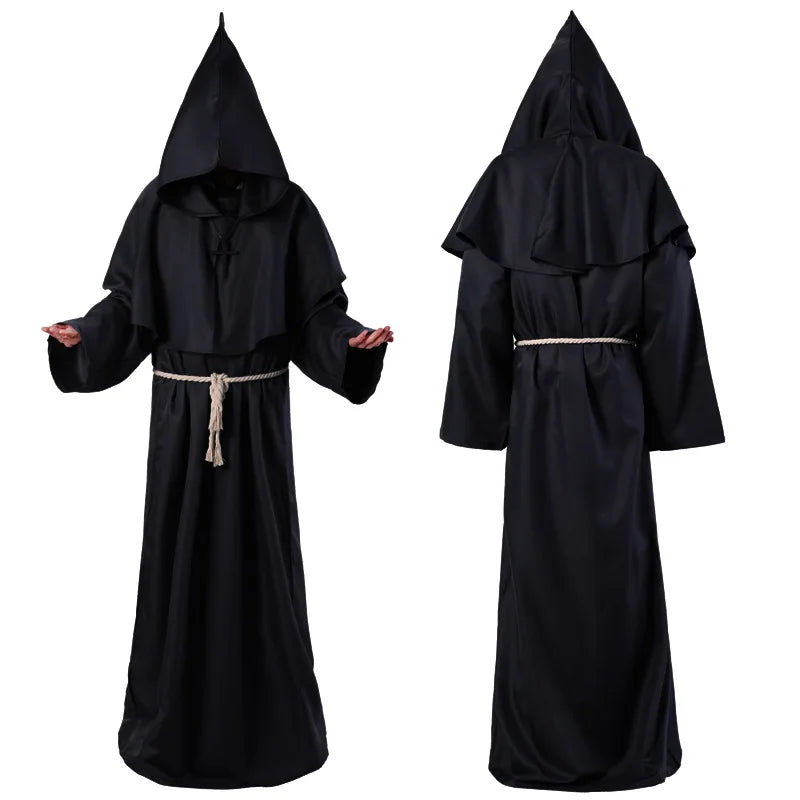 Enchanting Wizard Hooded Robe Costume for Halloween ATHLEXES