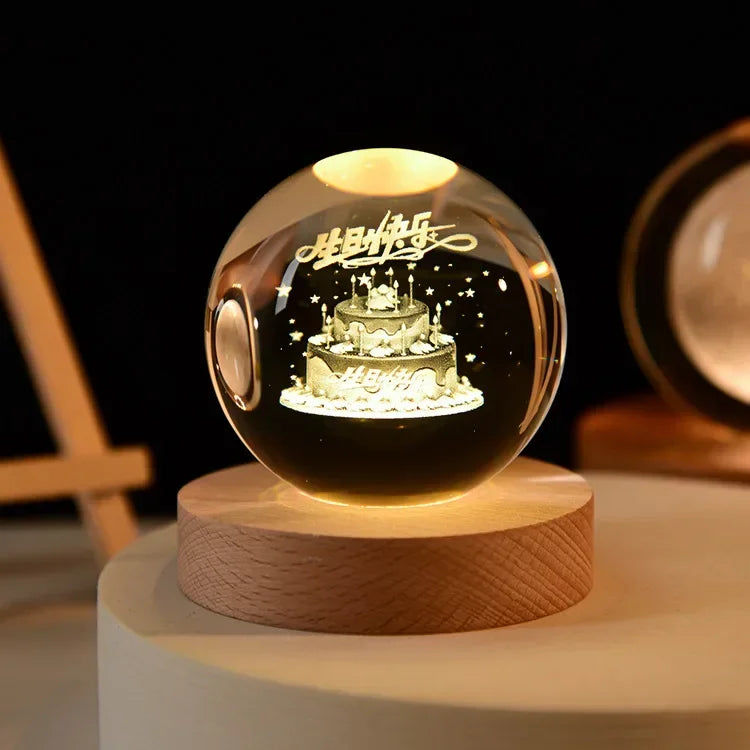 Galactic Crystal Sphere Solar System Home Décor ATHLEXES