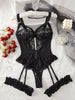 Elegant Lace Garter Lingerie Set with Choker ATHLEXES