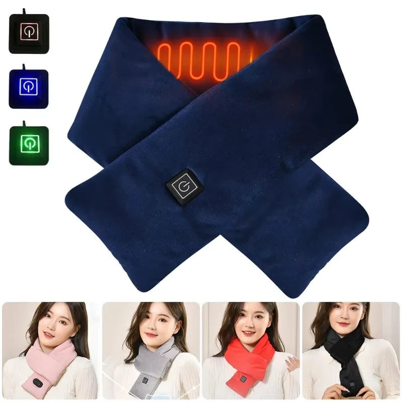 USB Heated Neck Scarf with 3 Temperature Settings ATHLEXES