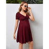 Chic Maternity V-Neck Summer Dress ATHLEXES