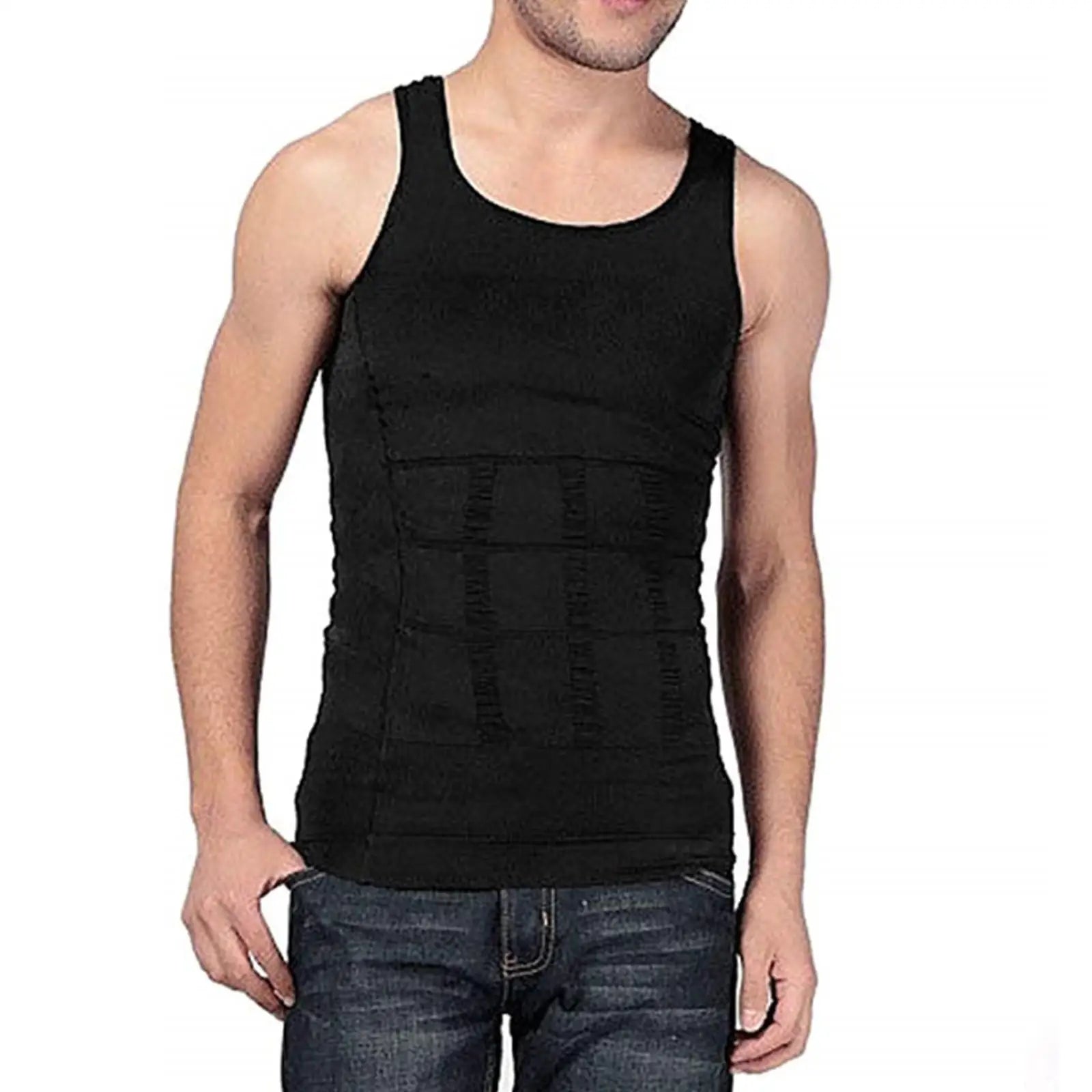 SlimFit Control Shapewear Vest for Men - Breathable Fitness Shirt ATHLEXES