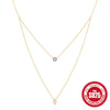 CANNER 925 Silver Devil Eyes Blue Zircon Pendant Necklace ATHLEXES