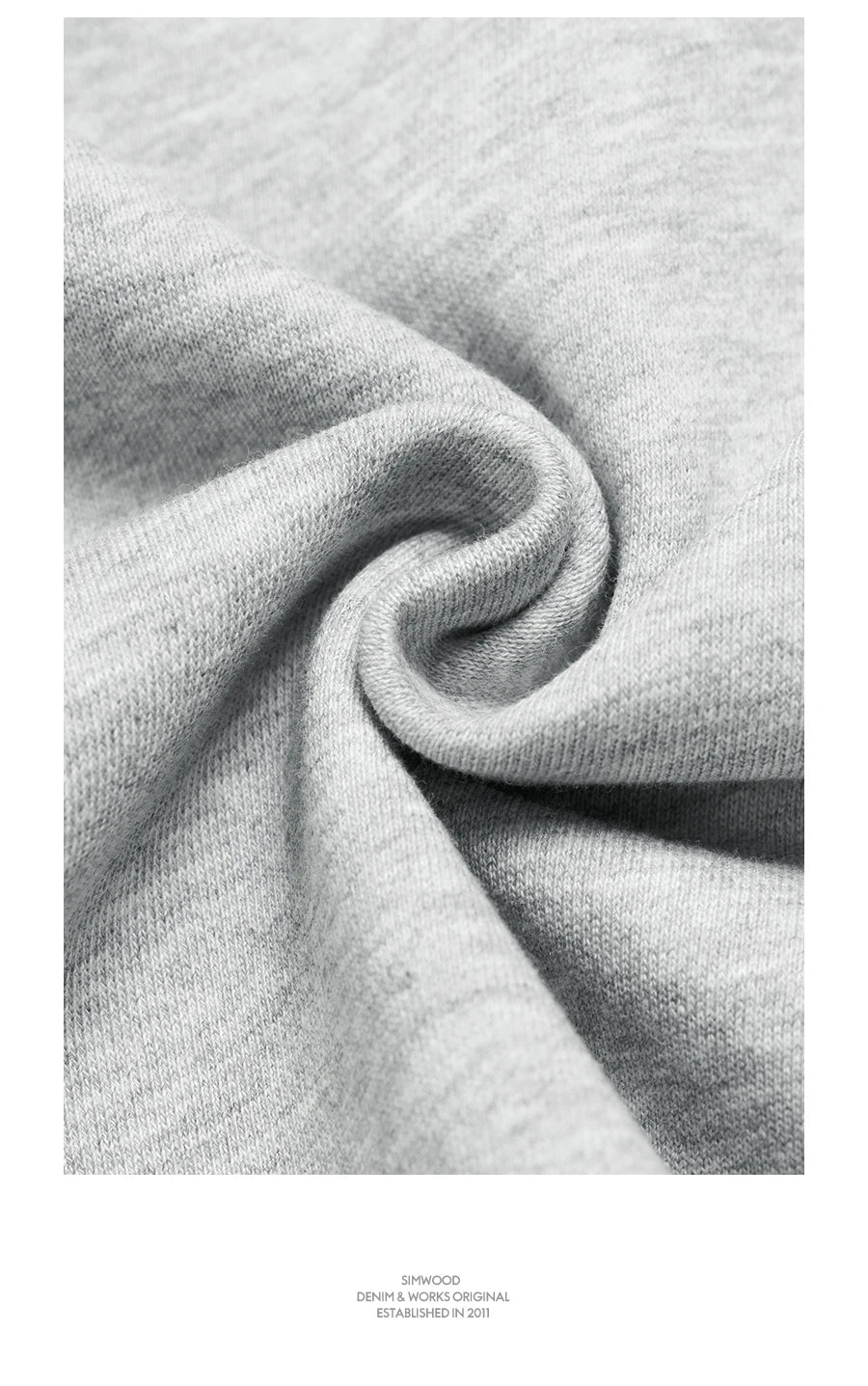 SIMWOOD Oversized Minimalist Menâ??s Sweatshirt SI980547 ATHLEXES