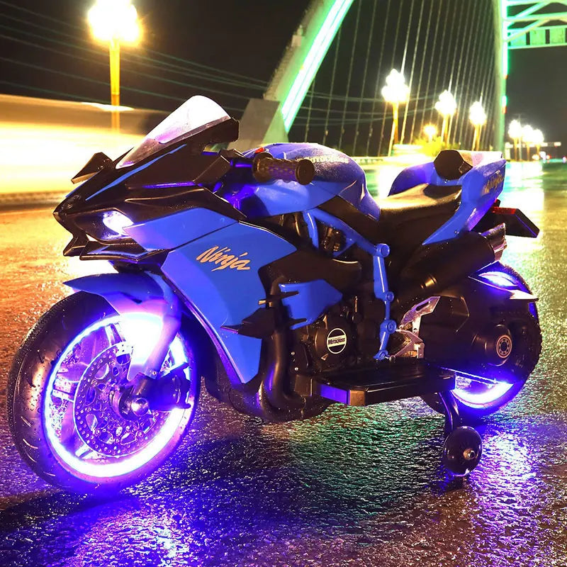 Kids 1.1M Electric Two-Wheel Rechargeable Motorcycle ATHLEXES