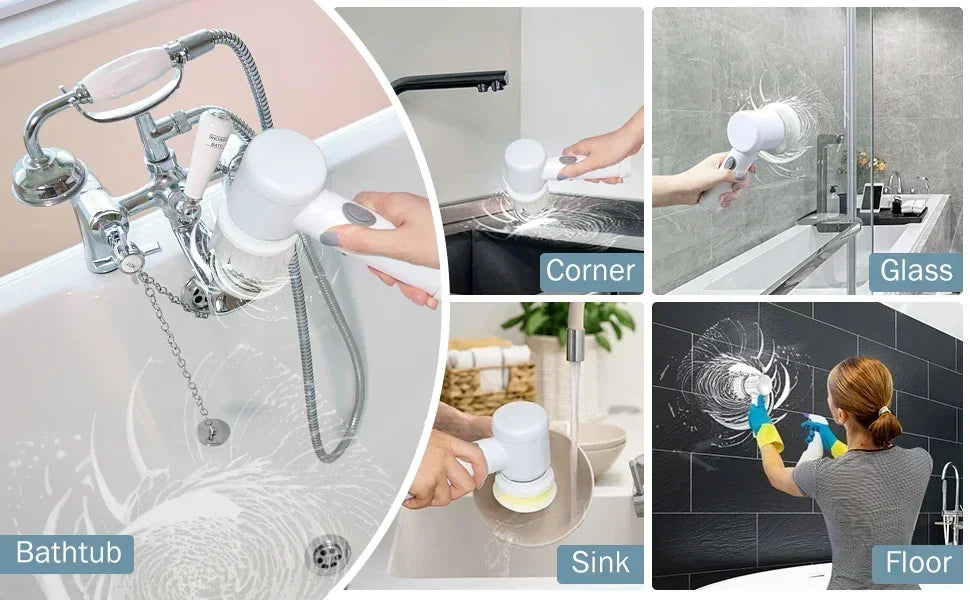 PowerClean Electric Spin Scrubber Tool ATHLEXES