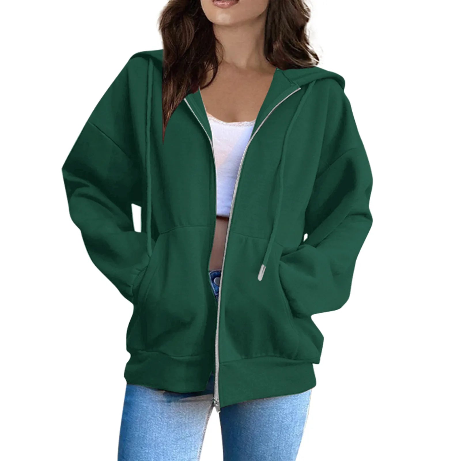 Chic Comfort 2024 Zip-Up Warm Hooded Sweatshirt for Women ATHLEXES
