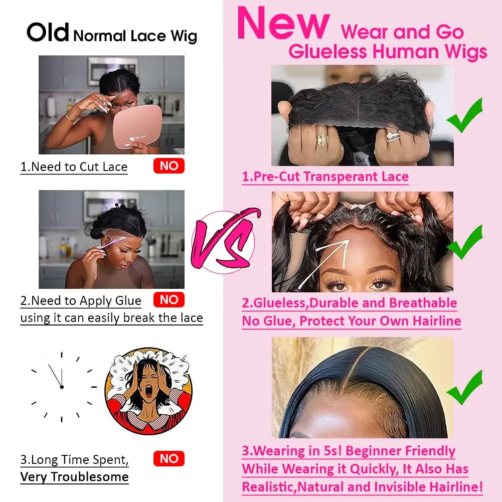 GlamWave Glueless Deep Wave Human Hair Wig ATHLEXES