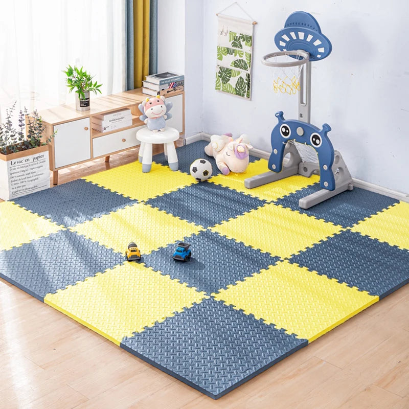 Premium 16PCS Non-Slip EVA Gym Mats for Yoga and Workout ATHLEXES