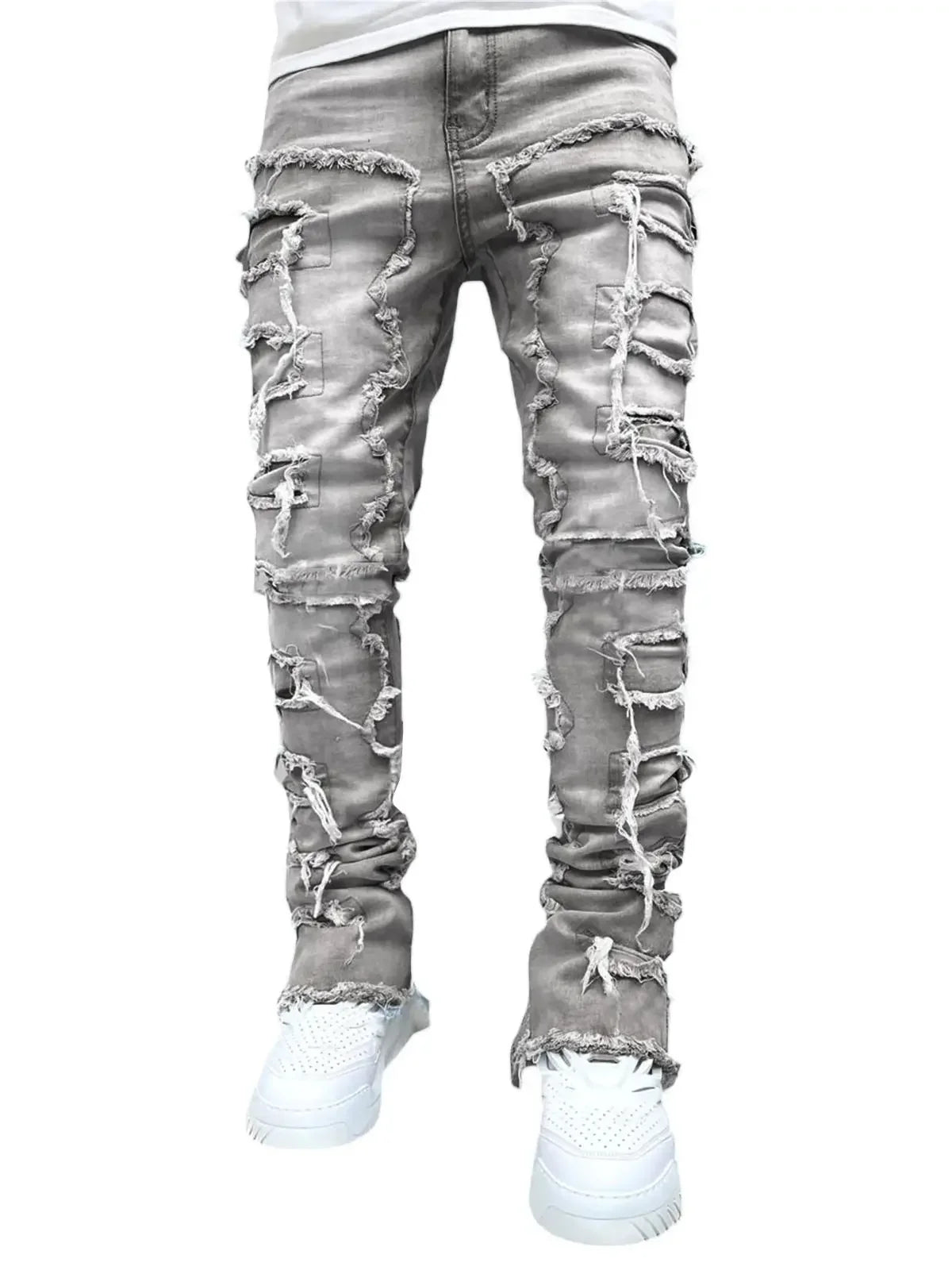 Urban Distressed Slim Fit Denim Pants for Men ATHLEXES