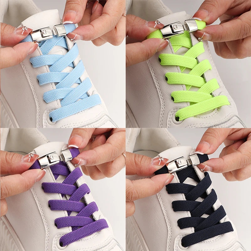 No Tie Elastic Press Lock Shoelaces for All ATHLEXES