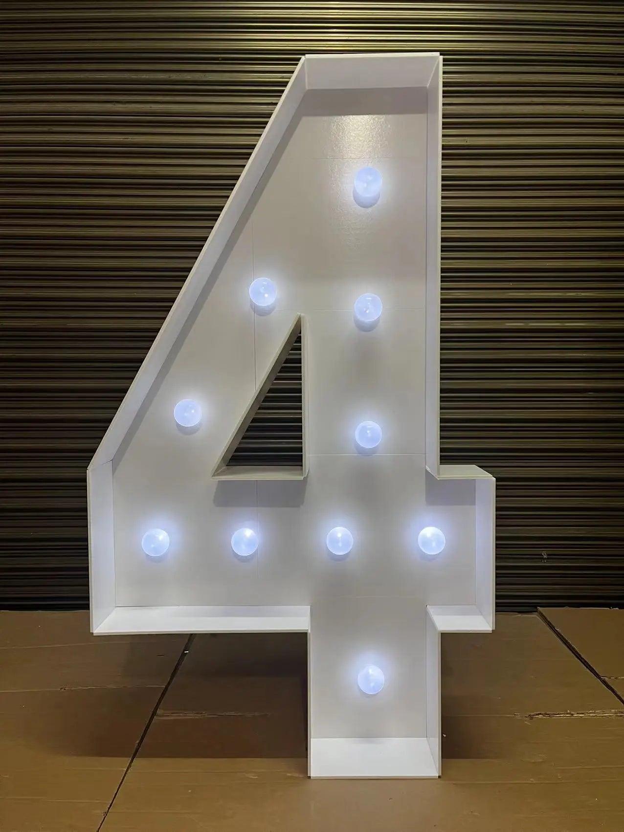 Radiant 4FT DIY Light Up Numbers for Celebrations ATHLEXES