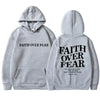 Faith Over Fear Inspirational Graphic Hoodie ATHLEXES