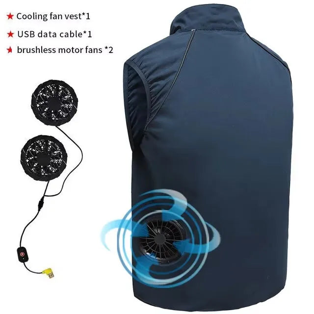 CoolBreeze Summer Cooling Vest for Men ATHLEXES