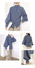 Elegant Lantern Sleeve Blouse for Women - Autumn Winter Office Chic ATHLEXES