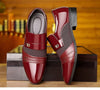 Classic Black Pointed Toe Leather Loafers for Men ATHLEXES