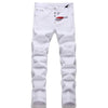 2025 Pure White Men's Slim Fit Stretch Jeans ATHLEXES