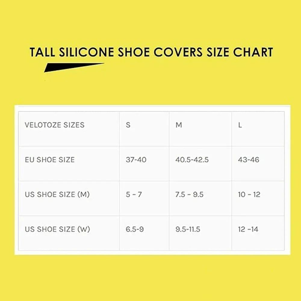 Premium Tall Silicone Cycling Shoe Covers - Waterproof & Windproof Overshoes ATHLEXES