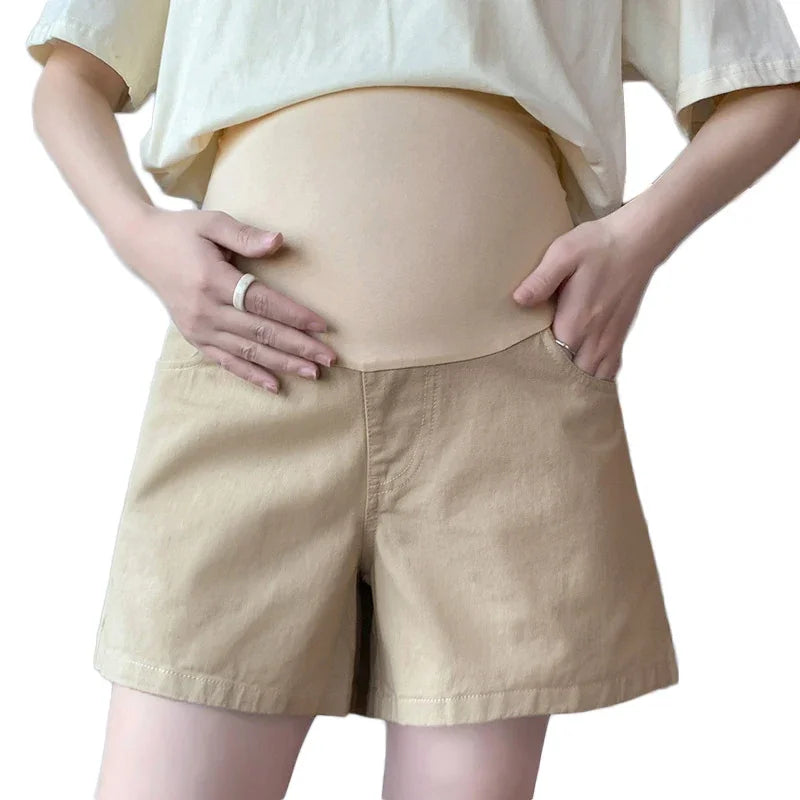 Trendy Maternity Summer Denim Shorts ATHLEXES