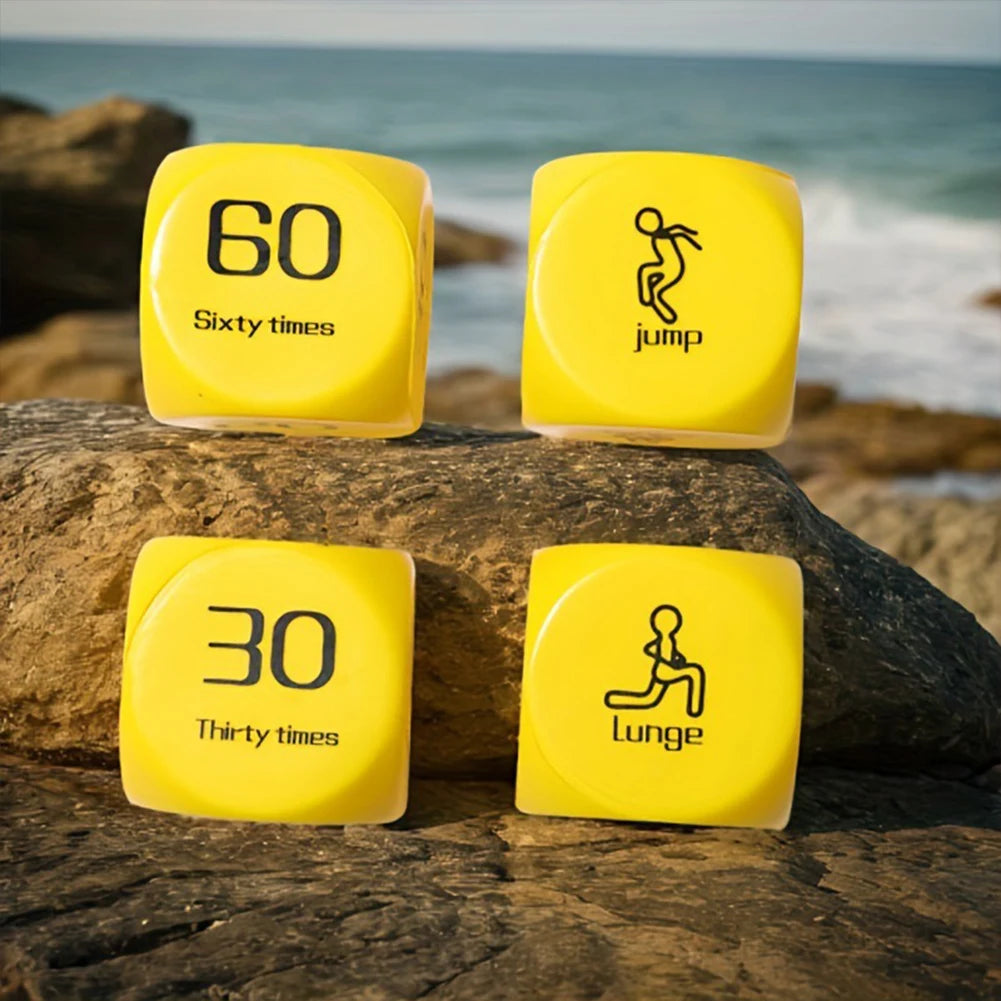 Fitness Dice: 2Pcs 6-Sided Workout Challenge Set ATHLEXES
