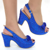 Radiant Silver High Heel Bling Party Mules for Women ATHLEXES