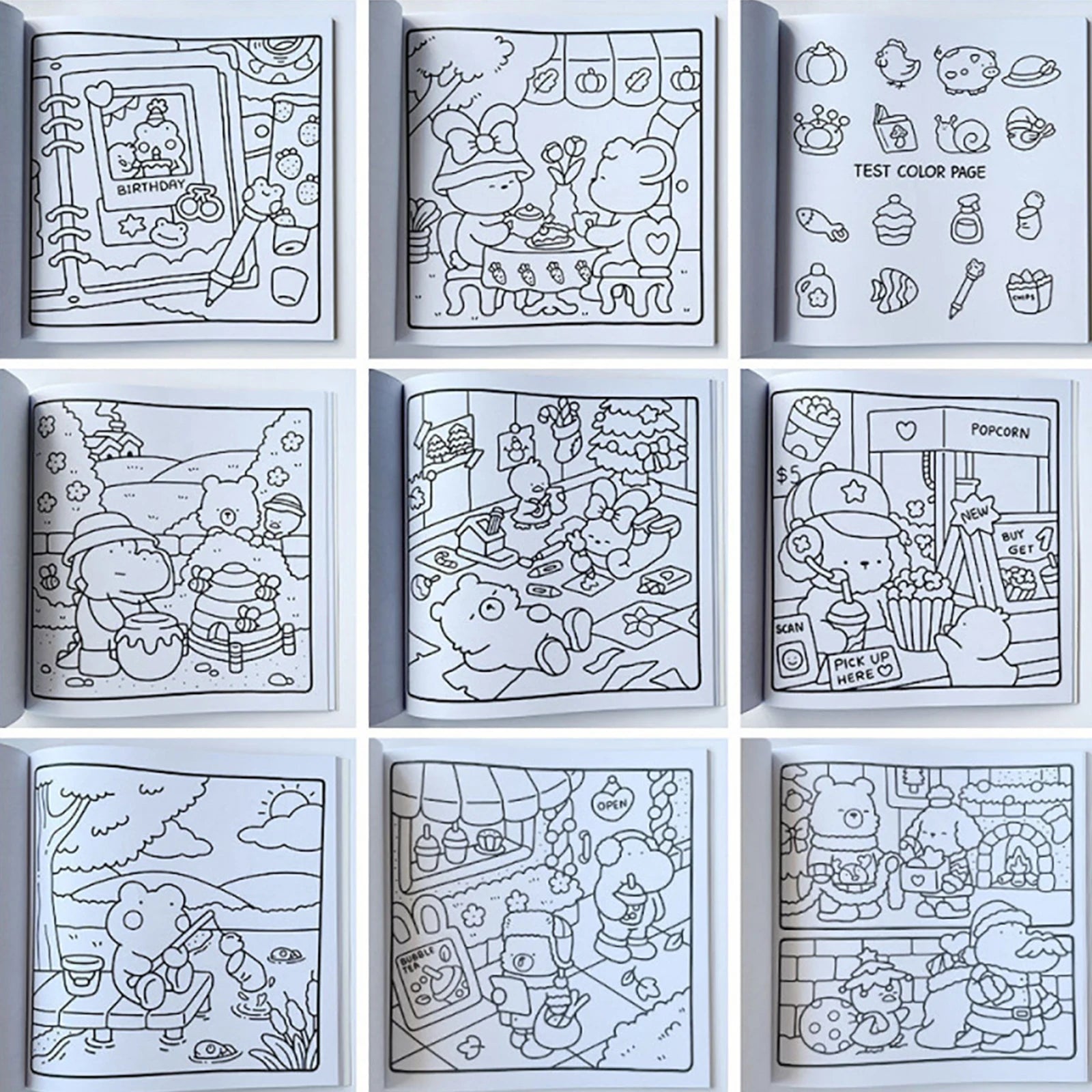 Hygge Creatures Coloring Book for Relaxation ATHLEXES