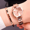 Elegant Duo Gold Bracelet Watches for Women ATHLEXES