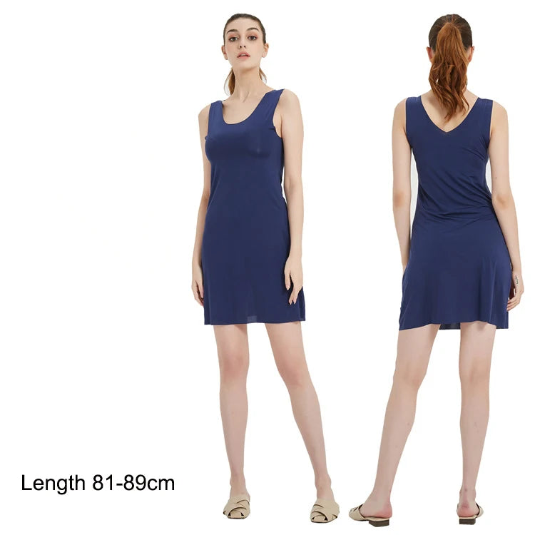 SilkFeel Plus Size Full Slip Dress ATHLEXES