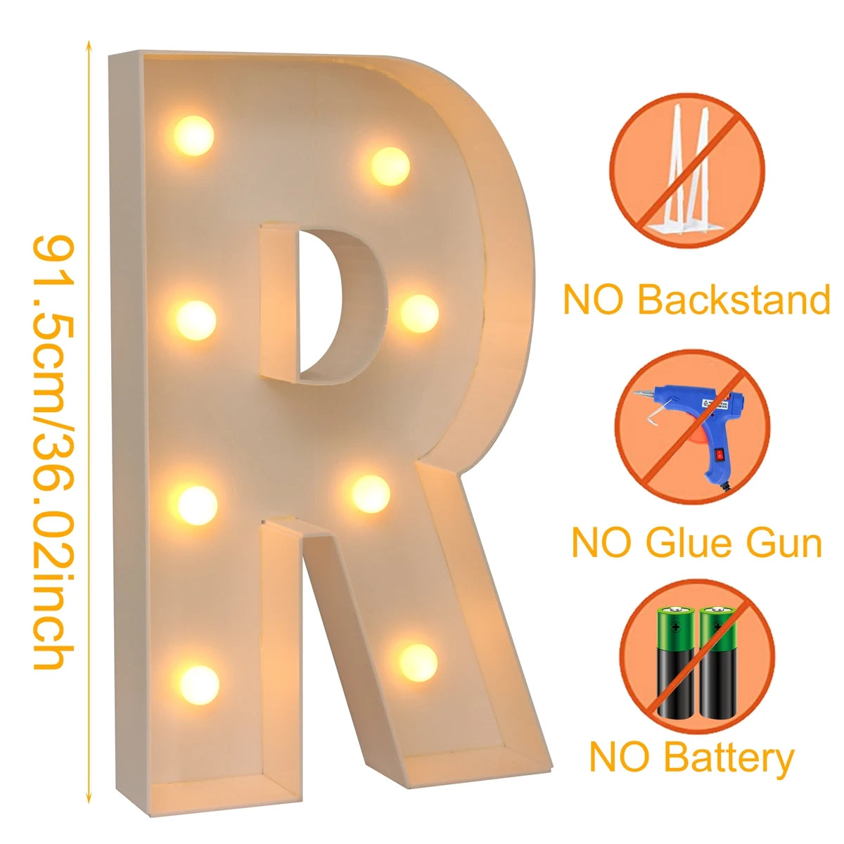 Giant LED Letter Light Box for Events & Decor ATHLEXES