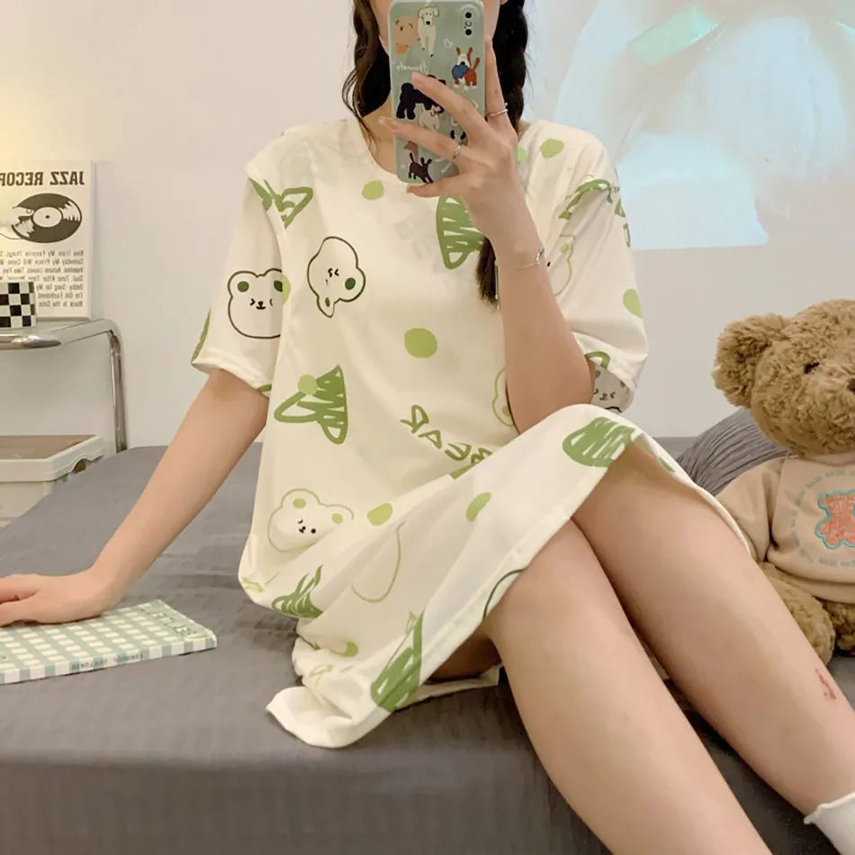 Chic Maternity Nightgown for Easy Breastfeeding ATHLEXES
