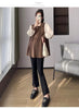 Chic Spring Maternity Patchwork Blouse ATHLEXES