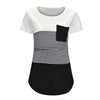 Striped Comfort Nursing Tee for Maternity Bliss ATHLEXES