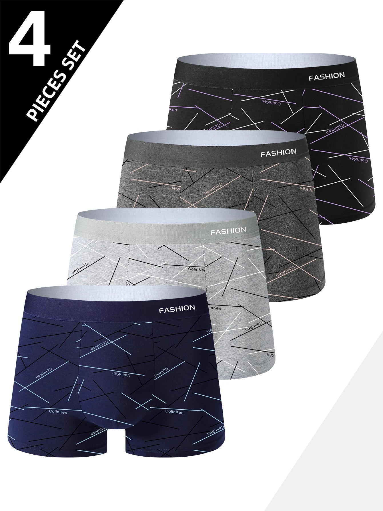 ComfortFit Men's Breathable Boxer Briefs 4 Pack ATHLEXES