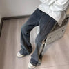 Trendy Gradient Loose-Fit Bell-Bottom Jeans ATHLEXES