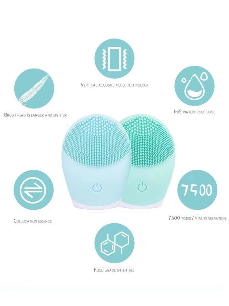 SilkGlow Electric Facial Cleansing Massager ATHLEXES