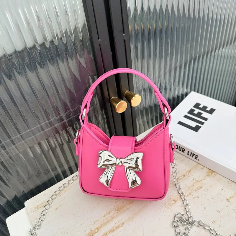 Charming Bowknot Princess Crossbody Bag for Girls ATHLEXES