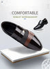 Classic Black Pointed Toe Leather Loafers for Men ATHLEXES