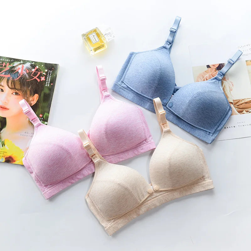Cotton Comfort Wirefree Nursing Bra for Moms ATHLEXES