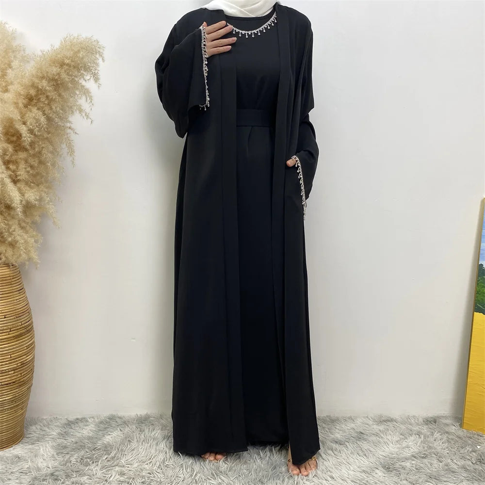 New Fashion Muslim Women Two-Piece Dress Set ATHLEXES