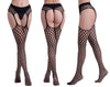 Seductive Fishnet Crotchless Pantyhose with Suspenders ATHLEXES