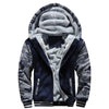 Men's Camouflage Fleece Zip Jacket for Winter Wear ATHLEXES