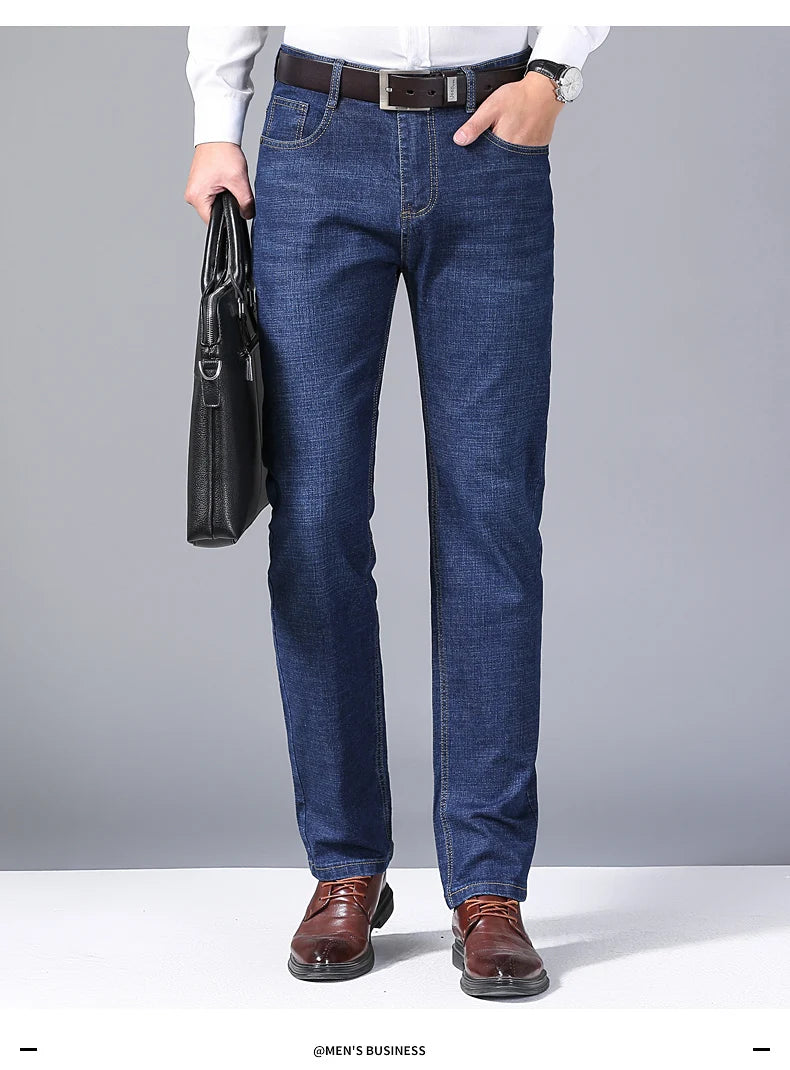 Elite Stretch Business Denim Trousers for Men ATHLEXES